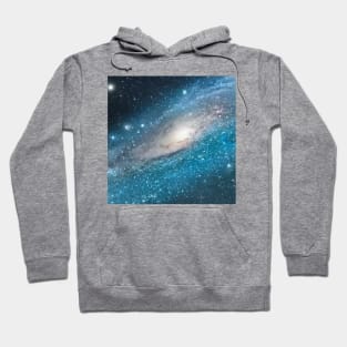 Teal Blue Galaxy Hoodie